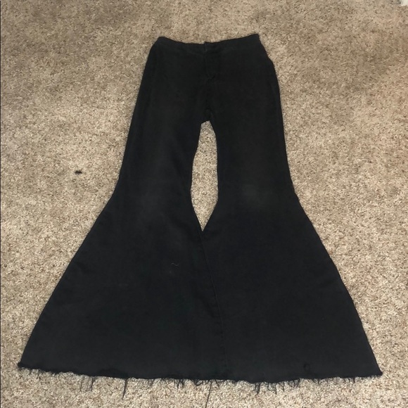 Free People Denim - black flare free people jeans
